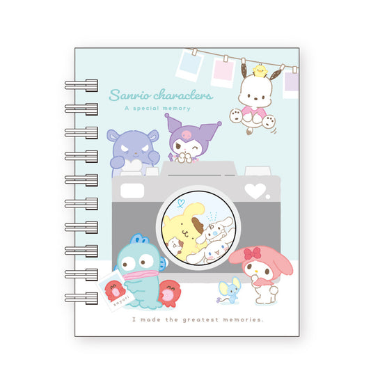 Sanrio Mini Ring Memo Notebook with Camera Window